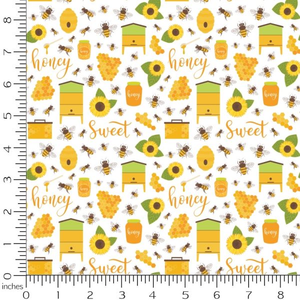 Sunflowers and Bees Main Fabric Supply - Image 2