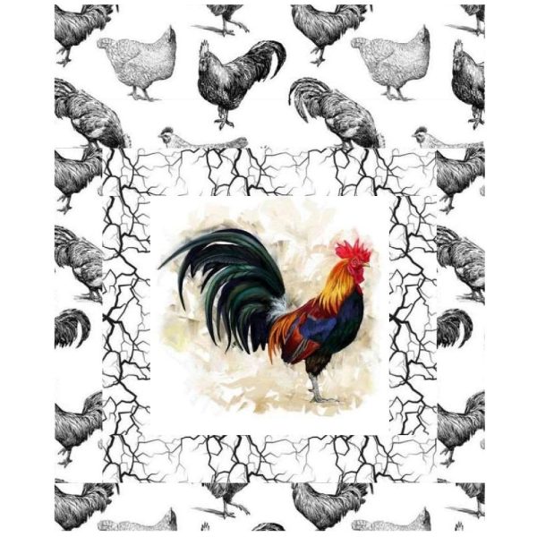 King of the Roost Mini Wall Hanging 9  x 9  Supply