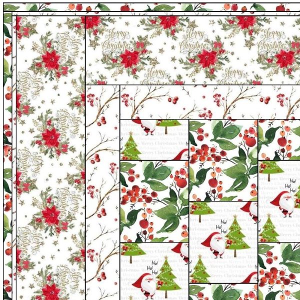 Merry Christmas From Santa Lap Quilt Kit 41 1 2  x 51 1 2  Online - Image 3