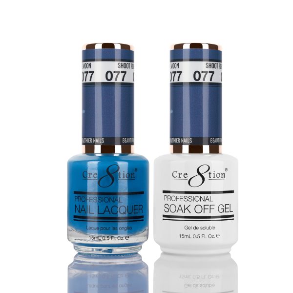 Cre8tion Soak Off Gel Matching Pair 0.5oz 077 SHOOT FOR THE MOON Sale - Image 2