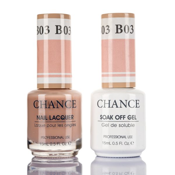 Chance Gel & Nail Lacquer Duo 0.5oz B03 - Bare Collection For Discount - Image 3