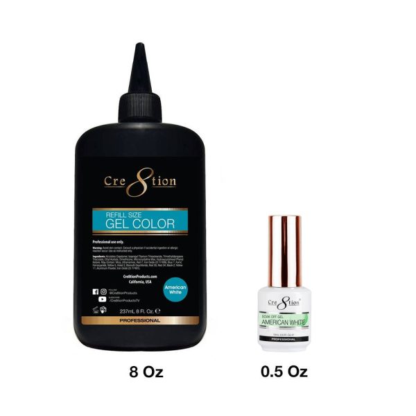 Cre8tion Soak Off Gel System - American White Sale